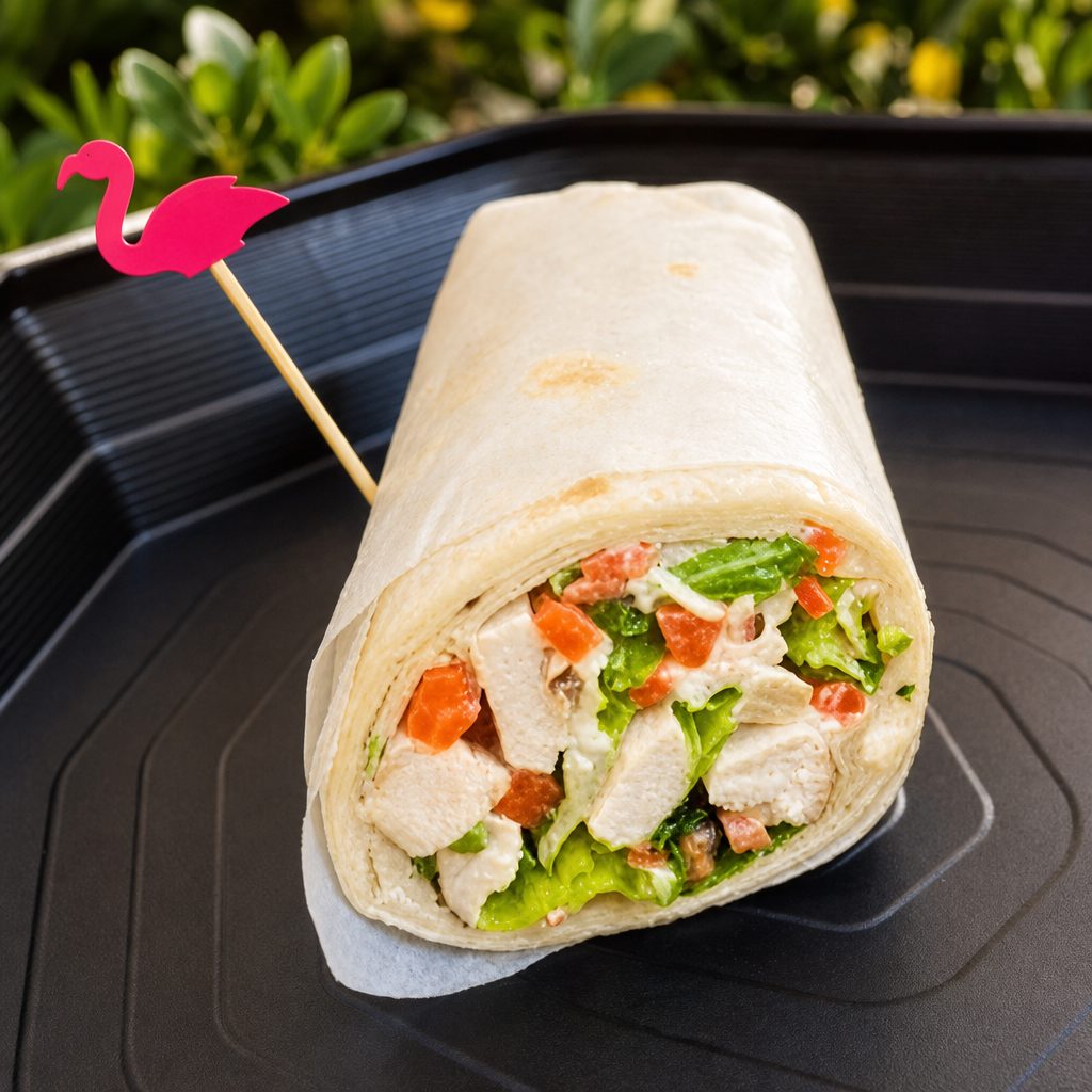 Chicken Caesar Salad Wrap HALF.