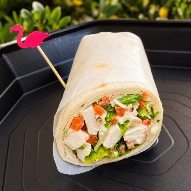 Chicken Caesar Salad Wrap HALF.